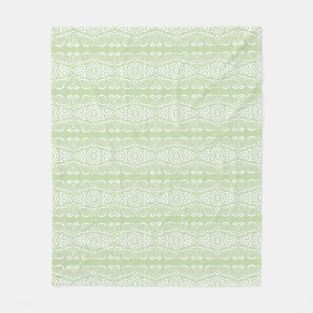Manta Polar Mazipoodles Kente Savannah Sunshine - Mint White  (Anverso)