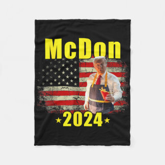 Manta Polar Mcdon Divertido Donald Trump Patatas Fritas Cocina