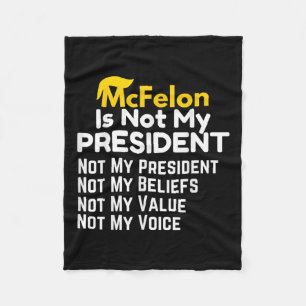 Manta Polar Mcfelon No Es Mi Presidente _2