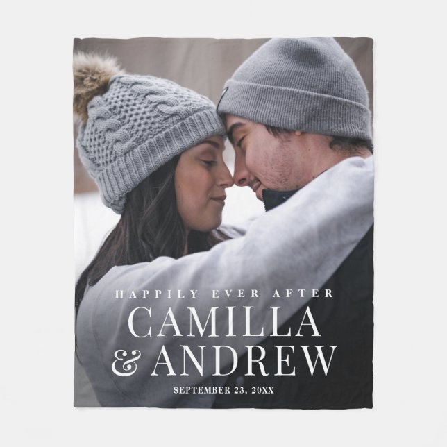 Manta Polar Me alegro de que nunca después de la foto de un Bo (Anverso)