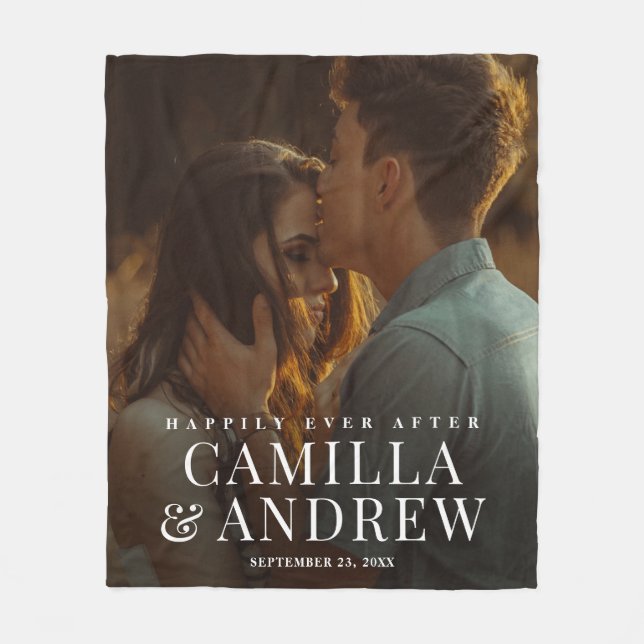 Manta Polar Me alegro de que nunca después de la foto de un Bo (Anverso)