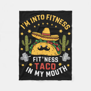 Manta Polar Me apasiona Fitness Tacos Mexicanos Cinco De Mayo 