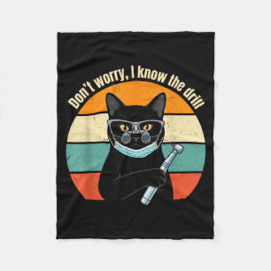 Manta Polar Me Divierte No Me Preocupo Conozco Taladro Gato