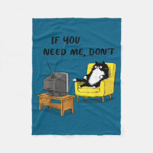 Manta Polar Me Divierte Si Necesito No Gato Negro