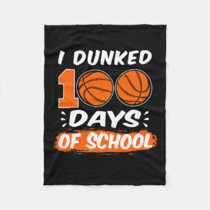 Manta Polar Me Dormí 100 Días De Básquetbol Escolar