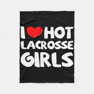 Manta Polar Me encanta el Chica de Lacrosse caliente Deportes 