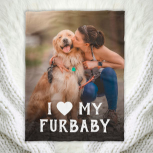 Manta Polar Me encanta mi funda Furbaby Dog Fleece