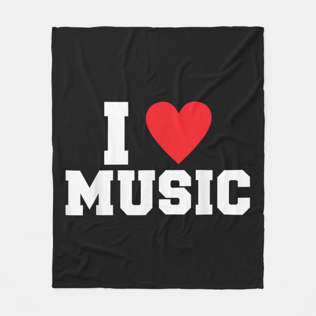 Manta Polar Me encanta Music Lover (Anverso)