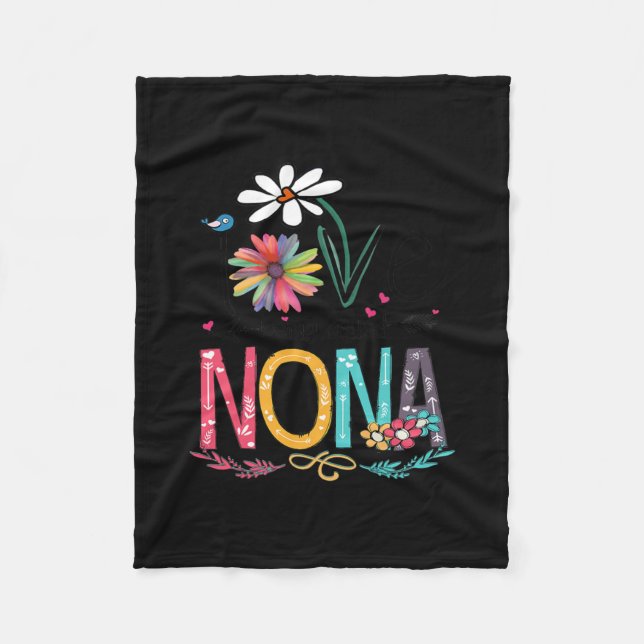 Manta Polar Me Encanta Que Me Llamen Camiseta De Girasol Nonna (Anverso)