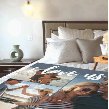 Me encanta Script Photo Blue and White