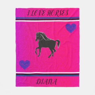 MANTA POLAR ME ENCANTAN LOS CABALLOS PERSONALIZADOS DE ROPA Y 