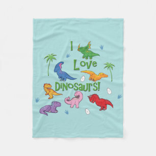 Manta Polar ¡Me Encantan Los Dinosaurios! (Cuto)