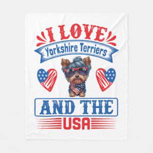 Manta Polar Me encantan los Terriers de Yorkshire y los Estado