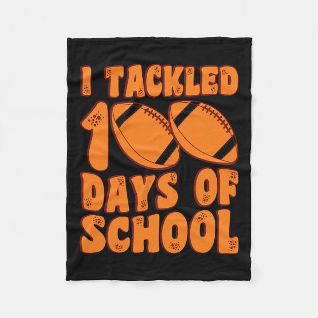 Manta Polar Me Enfrenté A 100 Días De Niños Escolares. 100º (Anverso)