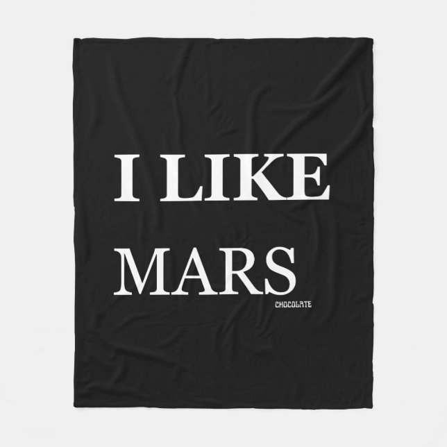 Manta Polar me gusta el chocolate mars (Anverso)