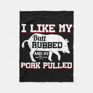 Manta Polar Me Gusta Mi Butt Rubbed Gracioso Grilling Bbq Meat