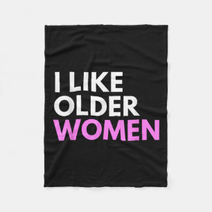 Manta Polar Me Gustan Las Mujeres Mayores Cita Graciosa Humor 