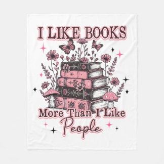 Manta Polar Me Gustan Los Libros Más Que...