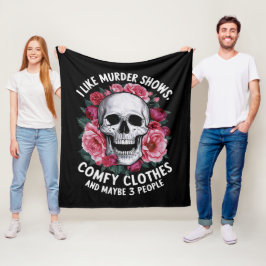 Manta Polar Me Gustan Los Shows De Asesinatos Ropa Cómoda Hall