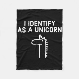 Manta Polar Me Identifico Como Unicornio - Halloween
