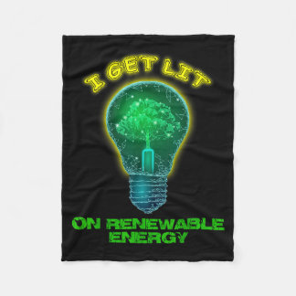 Manta Polar Me ilumino con energía renovable limpia y verde al