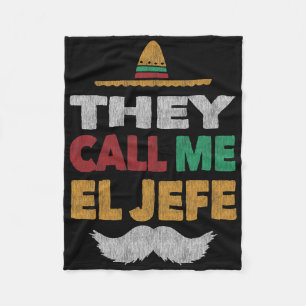Manta Polar Me Llaman El Jefe Fiesta Gorra Fiesta Mexicano