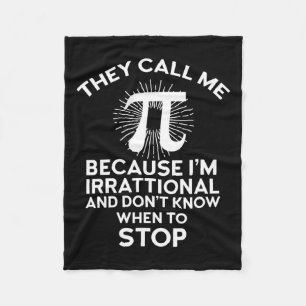 Manta Polar Me Llaman Pi Funny Math Geek Teacher 3.14 Pi Da