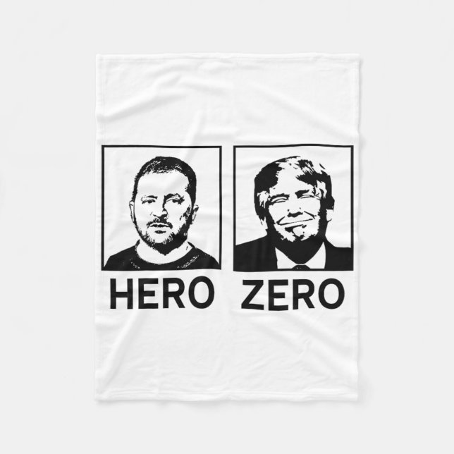 Manta Polar Me mantengo con Ucrania Héroe Ucraniano Zero Zelen (Anverso)