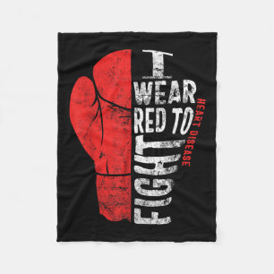 Manta Polar Me Pongo Rojo Para Luchar Concienciación Sobre Enf