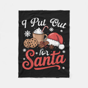 Manta Polar Me Puse Para Noches Graciosas De Santa Cookies Muj