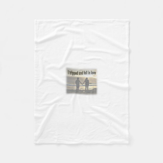 Manta Polar Me tropecé y me enamoré (Anverso)