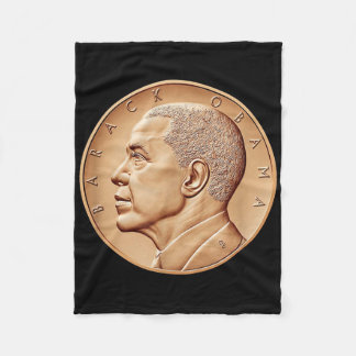 Manta Polar Medalla de Barack Obama al estilo negro de la cami