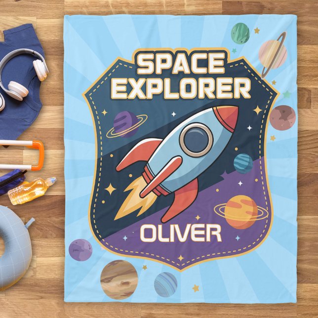 Manta Polar Medalla de Explorador Espacial Adorable (Subido por el creador)