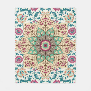 Manta Polar Medallion Melange: Estilo turco multicolor