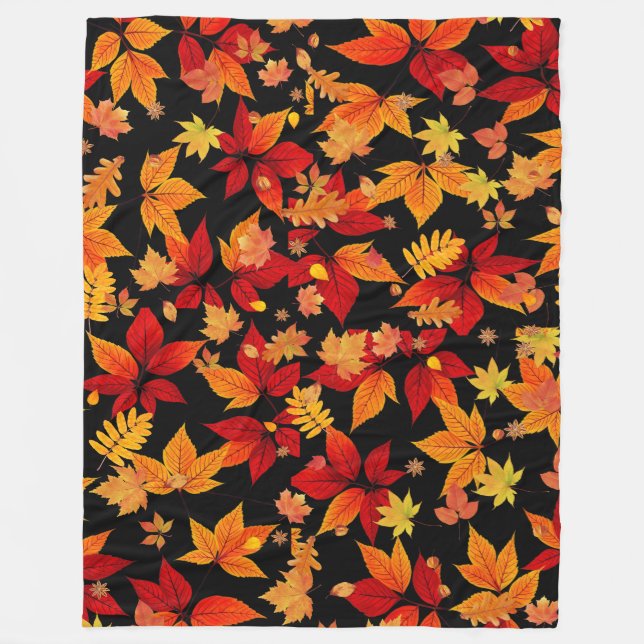 Manta Polar Medianoche de otoño (Anverso)