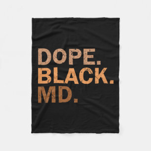 Manta Polar Médico negro drogadicto Melanin Mes negro Médico a