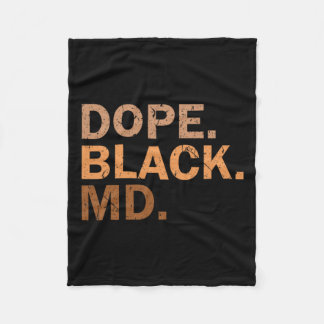 Manta Polar Médico negro drogadicto Melanin Mes negro Médico a