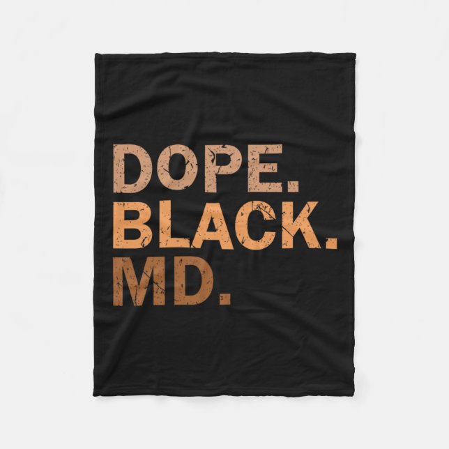 Manta Polar Médico negro drogadicto Melanin Mes negro Médico a (Anverso)