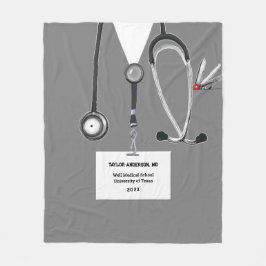 Manta Polar Médico Personalizado