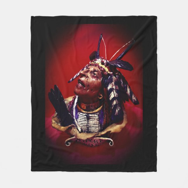 Manta Polar "Médico tradicional nativo americano" (Anverso)
