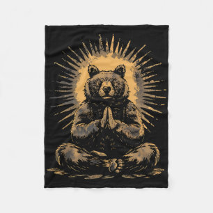Manta Polar Meditación del Oso Budista Zen Buda Espiritualidad