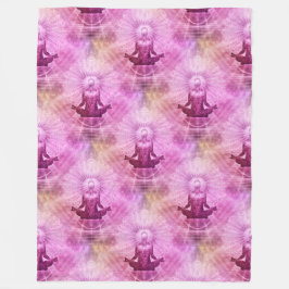 Manta Polar Meditación del yoga sagrado de Lotus - Patrón sin 