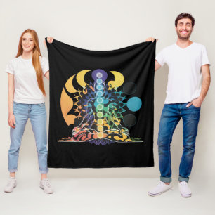 Manta Polar Meditación Espiritual de Energía Cósmica Colorida