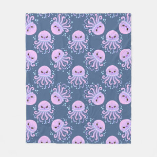 Manta Polar Medusa de Mar Sonriente para Decoración de Aventur