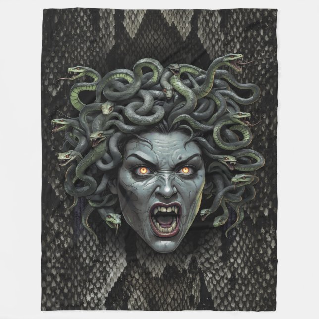 Manta Polar Medusa Reina de la Fleece Blanket (Anverso)