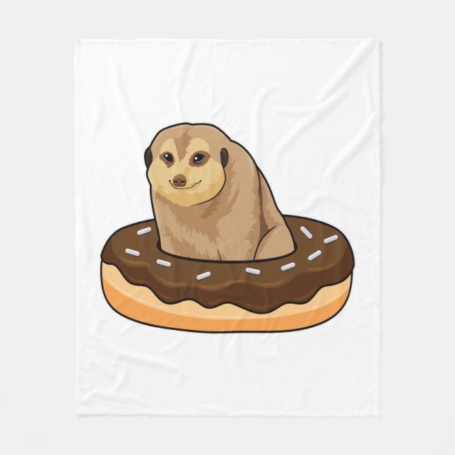 Manta Polar Meerkat con Donut (Anverso)