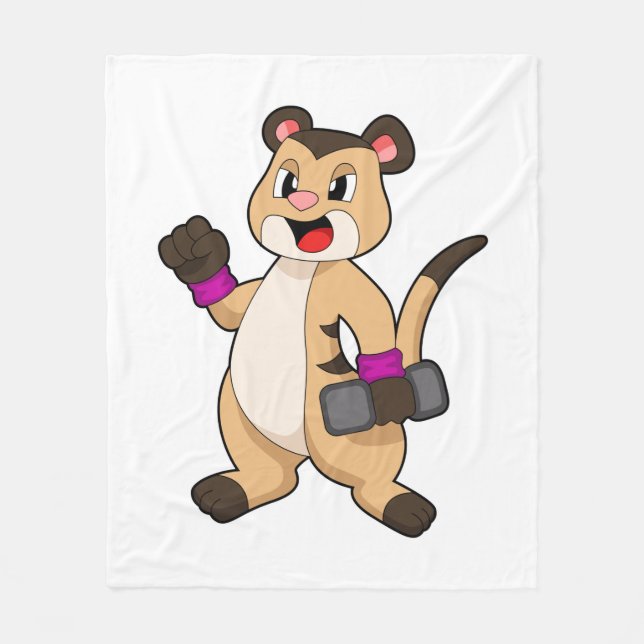 Manta Polar Meerkat con Dumbbell (Anverso)