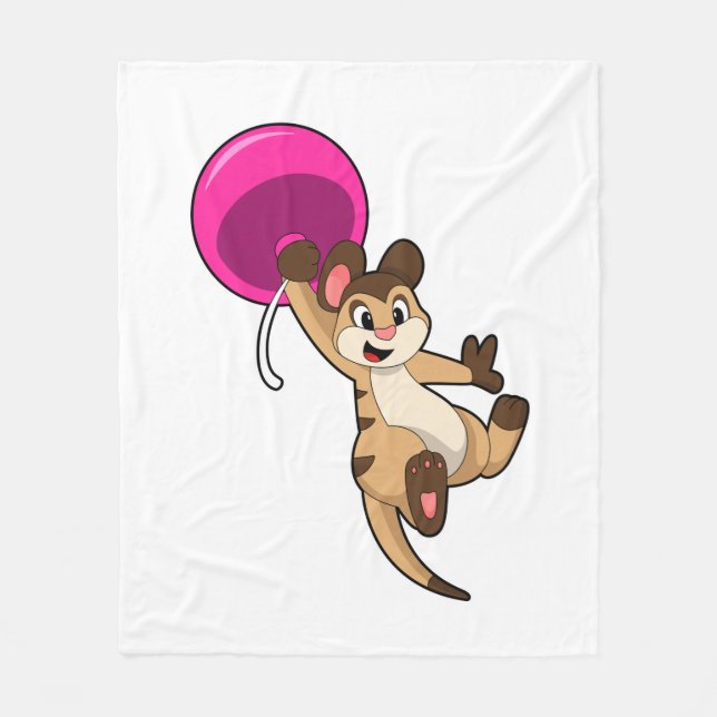Manta Polar Meerkat con globo (Anverso)