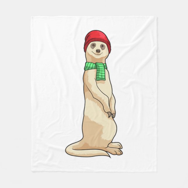 Manta Polar Meerkat con Gorra y Scarf (Anverso)
