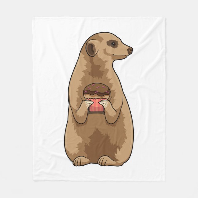 Manta Polar Meerkat con Muffin (Anverso)